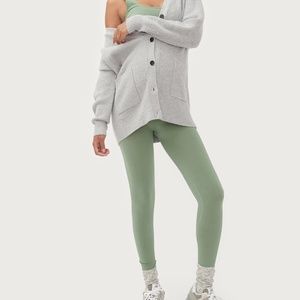 NWT HATCH The Body Rib Legging - JUNIPER GREEN SM